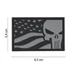 cafe 4 racer - Army Surplus Punisher USA flag patch grey - Army Surplus Nášivky 