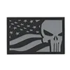 cafe 4 racer - Army Surplus Punisher USA flag patch grey - Army Surplus Nášivky 