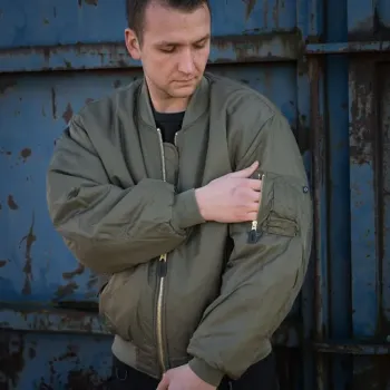cafe 4 racer - MA-1 Bomber flight jacket dark green - Army Surplus Bundy 