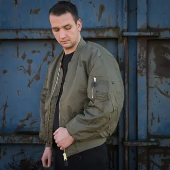 cafe 4 racer - MA-1 Bomber flight jacket dark green - Army Surplus Bundy 