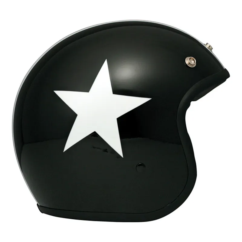 cafe 4 racer - DMD Vintage helmet Star matte black - DMD DMD Vintage open helmet 