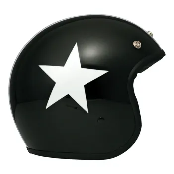 cafe 4 racer - DMD Vintage helmet Star matte black - DMD DMD Vintage open helmet 