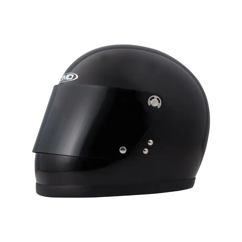 DMD Visor Rocket helmet with button closure smoke