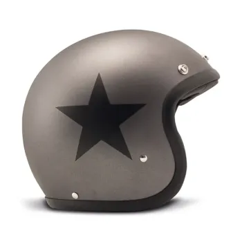 cafe 4 racer - DMD Vintage helmet Star matte black - DMD DMD Vintage open helmet 