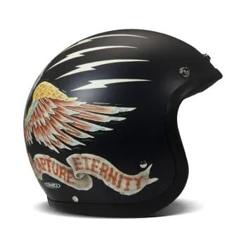 cafe 4 racer - DMD Retro prilba Deep Blue - DMD DMD vintage otvorená prilba 