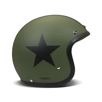 cafe 4 racer - DMD Vintage helmet Star Green - DMD DMD Vintage open helmet 