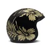 cafe 4 racer - DMD Vintage helmet Flower black - DMD DMD Vintage open helmet 
