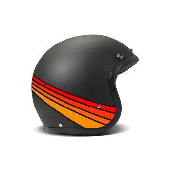 cafe 4 racer - DMD Vintage helmet Star matte black - DMD DMD Vintage open helmet 