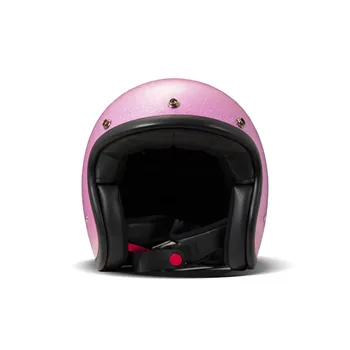 cafe 4 racer - DMD Retro helma Glitter Pink - DMD DMD Otevřená helma 