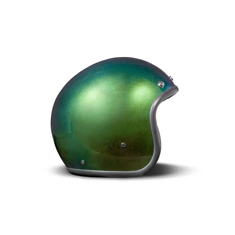 cafe 4 racer - DMD Retro helma Rainbow Green - DMD DMD Otevřená helma 