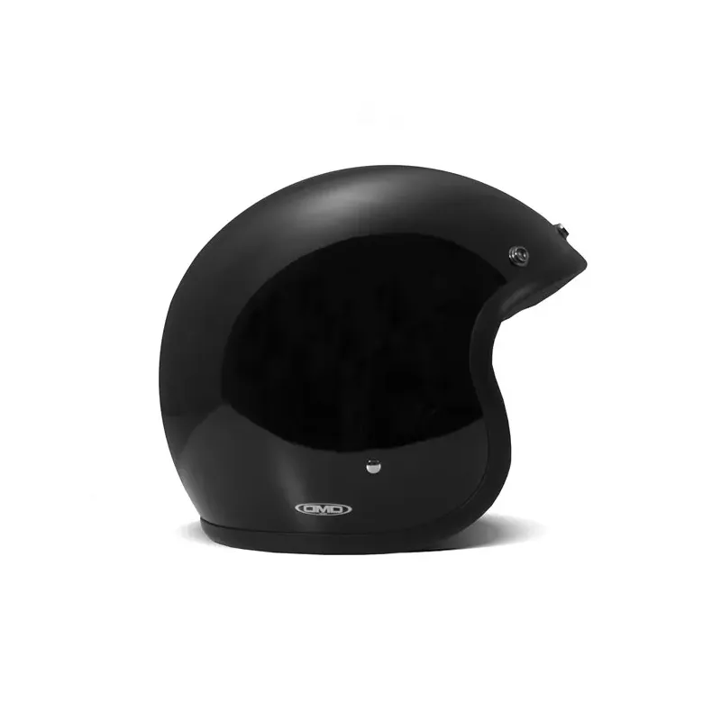 cafe 4 racer - DMD Retro helmet Solid Black - DMD DMD Vintage open helmet 