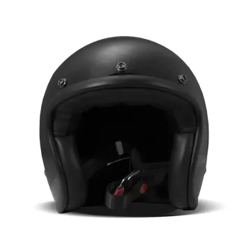cafe 4 racer - DMD Retro helmet Solid Black - DMD DMD Vintage open helmet 