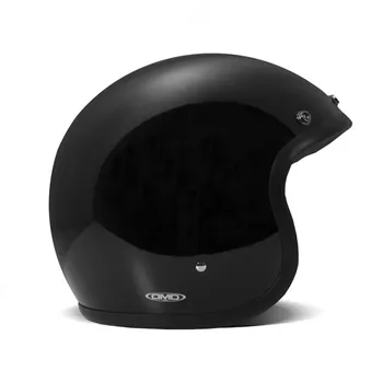 cafe 4 racer - DMD Retro prilba Solid Black - DMD DMD vintage otvorená prilba 