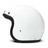 cafe 4 racer - DMD Retro prilba Solid White - DMD DMD vintage otvorená prilba 