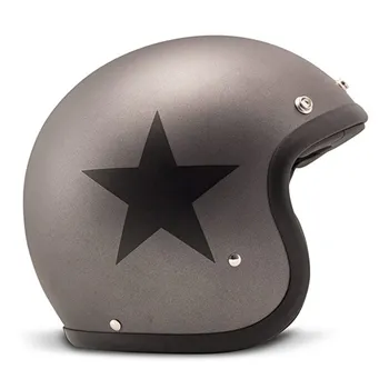 cafe 4 racer - DMD Retro prilba Star Grey - DMD DMD vintage otvorená prilba 