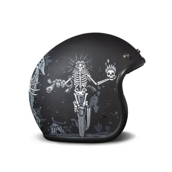 cafe 4 racer - DMD Retro prilba Deep Blue - DMD DMD vintage otvorená prilba 