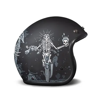 cafe 4 racer - DMD Retro prilba Ghost Rider - DMD DMD vintage otvorená prilba 