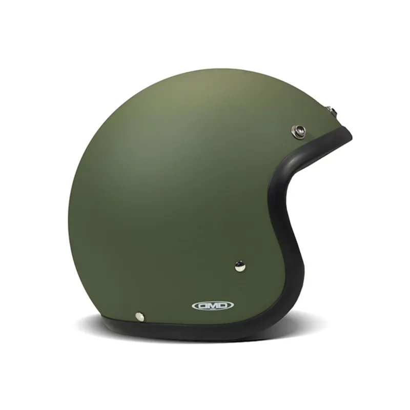 cafe 4 racer - DMD Retro helmet Matte Green - DMD DMD Vintage open helmet 