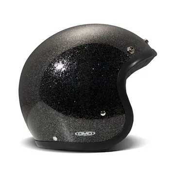 cafe 4 racer - DMD Retro helmet Glitter Black - DMD DMD Vintage open helmet 