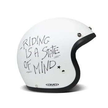 cafe 4 racer - DMD Retro helmet Solid Black - DMD DMD Vintage open helmet 