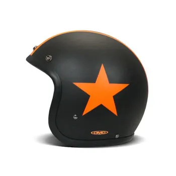 cafe 4 racer - DMD Retro prilba Star Orange - DMD DMD vintage otvorená prilba 