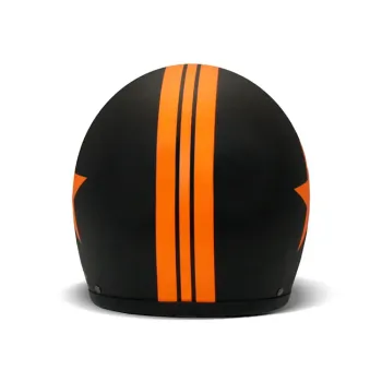 cafe 4 racer - DMD Retro helma Star Orange - DMD DMD Otevřená helma 