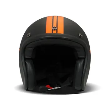 cafe 4 racer - DMD Retro helma Star Orange - DMD DMD Otevřená helma 