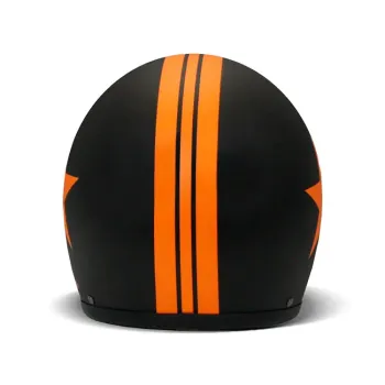 cafe 4 racer - DMD Retro prilba Star Orange - DMD DMD vintage otvorená prilba 