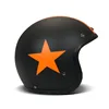 cafe 4 racer - DMD Retro prilba Star Orange - DMD DMD vintage otvorená prilba 