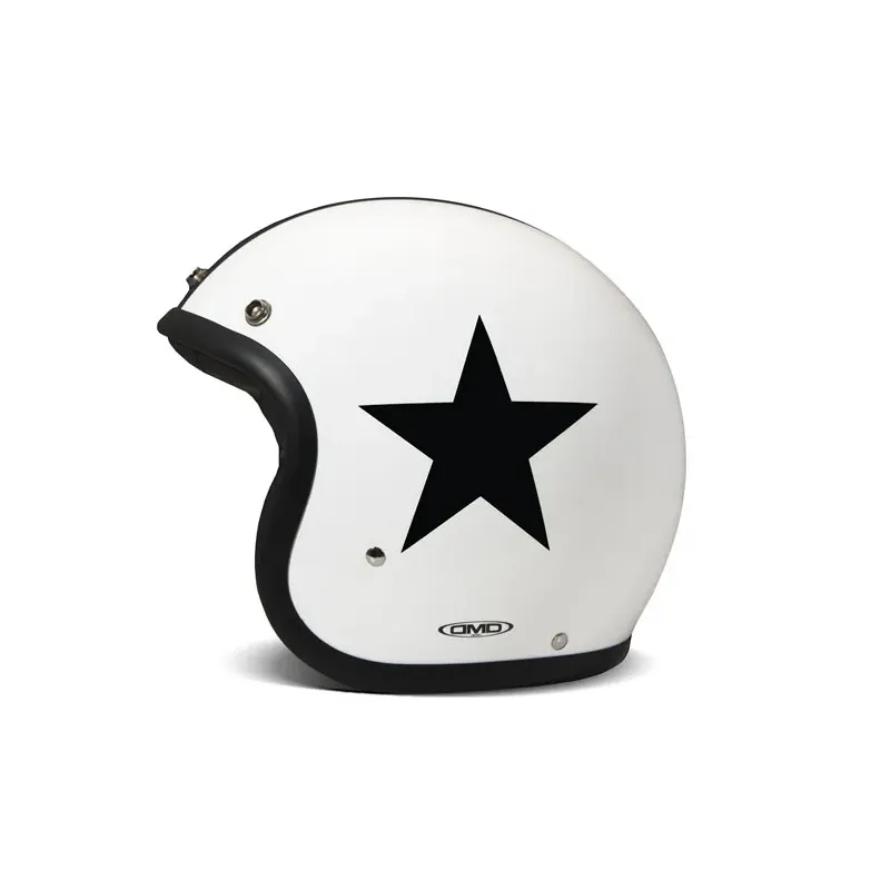 cafe 4 racer - DMD Retro helma Star White - DMD DMD Otevřená helma 