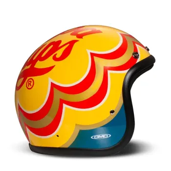 cafe 4 racer - DMD Retro prilba Orange - DMD DMD vintage otvorená prilba 