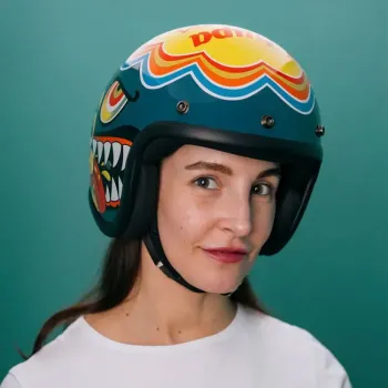 cafe 4 racer - DMD Retro prilba Lollipop - DMD DMD vintage otvorená prilba 