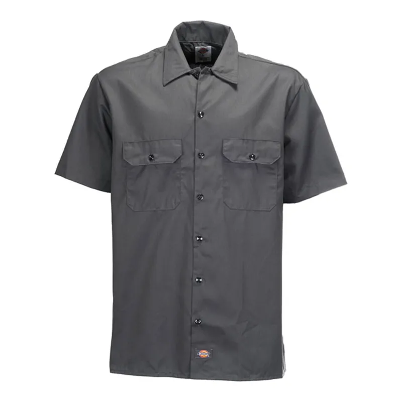 cafe 4 racer - Dickies Pracovná košeľa s krátkym rukávom charcoal grey - DICKIES Košele 