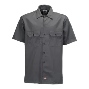 cafe 4 racer - Dickies Pracovná košeľa s krátkym rukávom charcoal grey - DICKIES Košele 