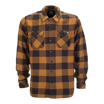 cafe 4 racer - Dickies Sacramento shirt brown duck - DICKIES Shirts 