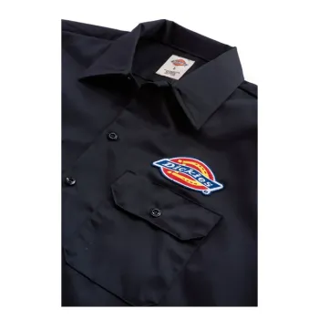 cafe 4 racer - Dickies Clintondale short sleeve work shirt black - DICKIES Shirts 