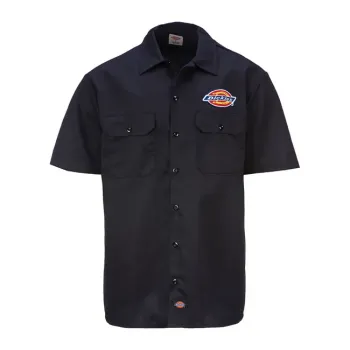 cafe 4 racer - Dickies Clintondale short sleeve work shirt black - DICKIES Shirts 