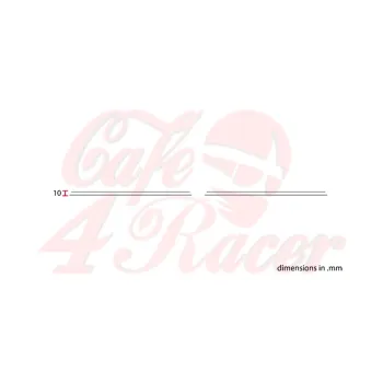 cafe 4 racer - Vintage Parallelogram 2pcs - C-RACER Side numbers plates 