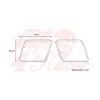 cafe 4 racer - Vintage Parallelogram 2pcs - C-RACER Side numbers plates 