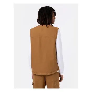 cafe 4 racer - Vesta Dickies Duck Canvas stone washed brown duck - DICKIES Vesty 