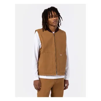 cafe 4 racer - Vesta Dickies Duck Canvas stone washed brown duck - DICKIES Vesty 