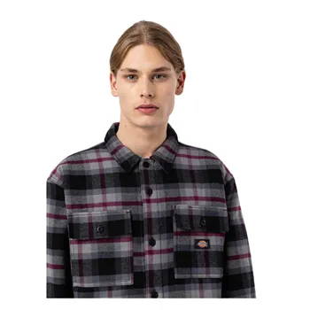 cafe 4 racer - Dickies Moulton černá košile-bunda - DICKIES Bundy 