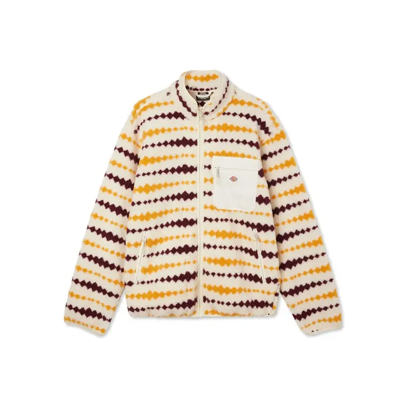 cafe 4 racer - Dickies Falkville Fleece bunda ecru - DICKIES Bundy 