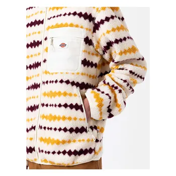 cafe 4 racer - Dickies Falkville Fleece bunda ecru - DICKIES Bundy 