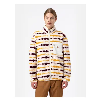 cafe 4 racer - Dickies Falkville Fleece bunda ecru - DICKIES Bundy 