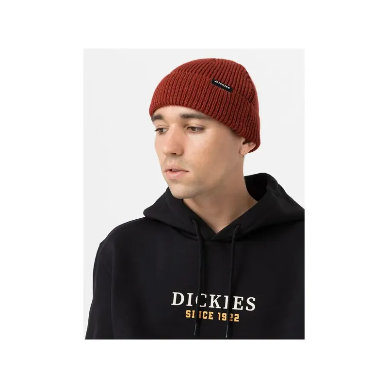 cafe 4 racer - Dickies Woodworth čepice barvy vypálené cihly - DICKIES Zimní čepice 