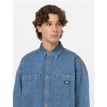 cafe 4 racer - Dickies Houston shirt classic blue - DICKIES Shirts 