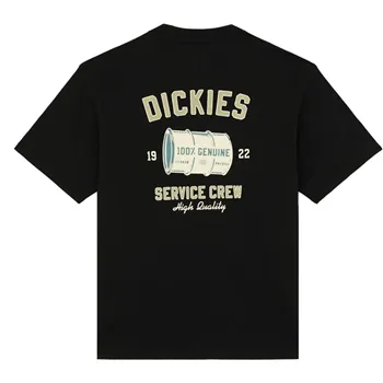 cafe 4 racer - Tričko Dickies Service Crew čierne - DICKIES Tričká 
