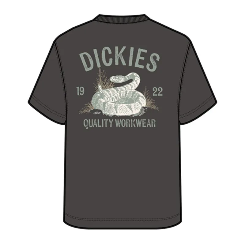 cafe 4 racer - Tričko Dickies Snake čierne - DICKIES Tričká 