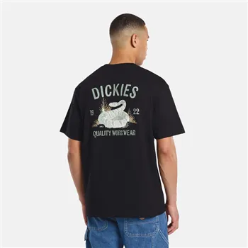 cafe 4 racer - Tričko Dickies Snake čierne - DICKIES Tričká 